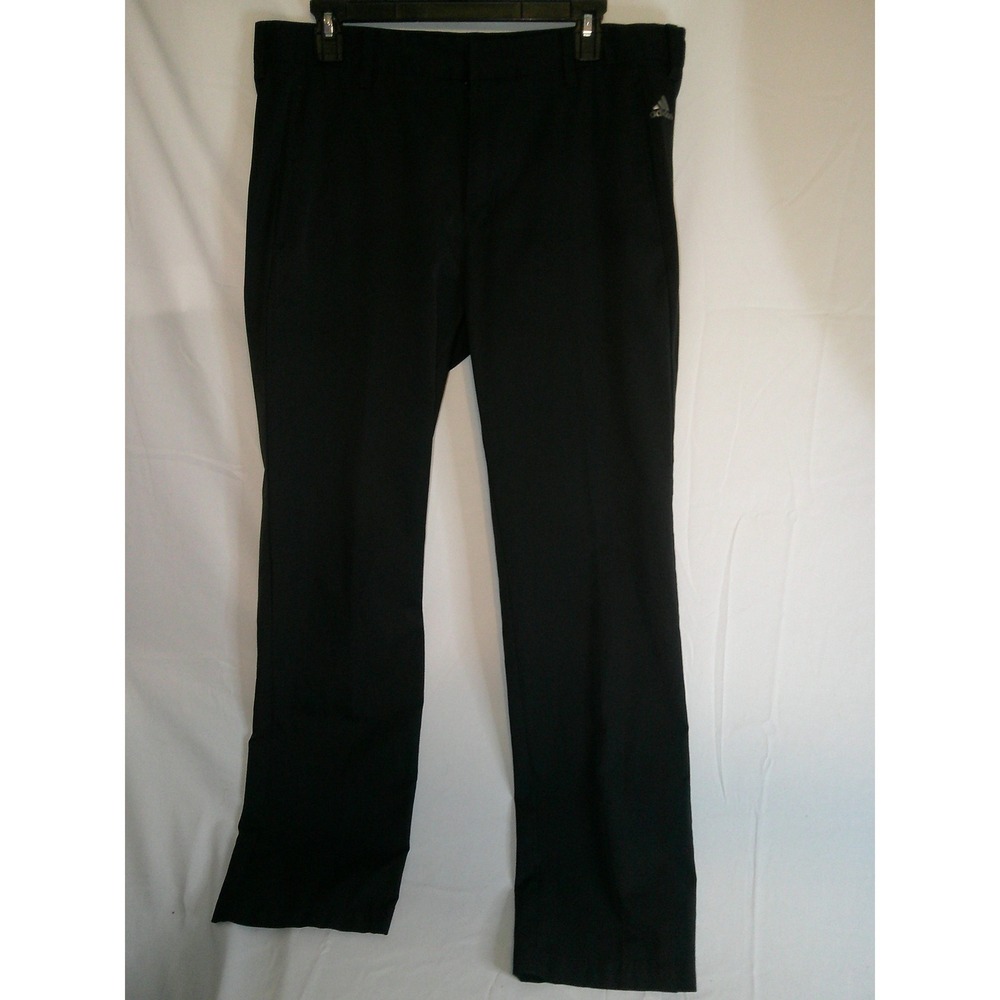 Adidas Golf Pants Mens 34x32 Black Performance Athletic‎ Activewear
